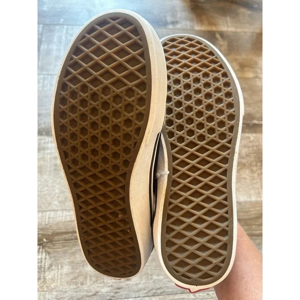 Vans Kids Off The Wall Black Classic Canvas & Suede Size 4.5 Youth Sneakers